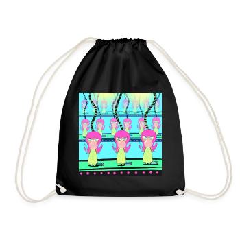 Doll factory - Drawstring Bag - black - Front