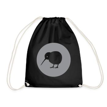 KIWI - Oiseau - Nouvelle-Zélande - Sac de sport léger - noir - Devant