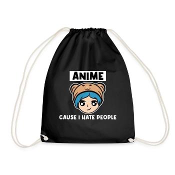 Pop Culture Manga Anime Déclaration Nerdy Geek Japon - Sac de sport léger - noir - Devant