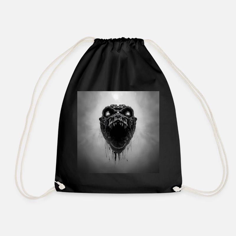 Crâne de serpent - Sac de sport léger - noir
