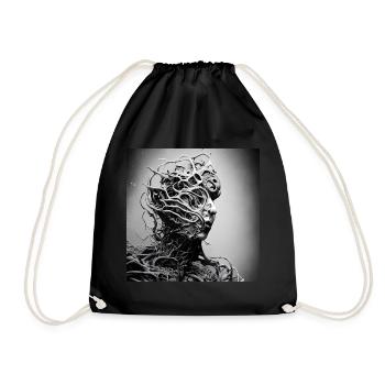 Tree infection - Drawstring Bag - black - Front