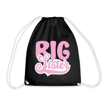 BIG Sister - Turnbeutel - Schwarz - Vorne