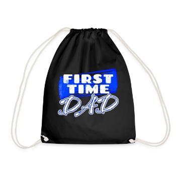 Femme enceinte Papa Déclaration Bébé Famille Bonheur Parents - Sac de sport léger - noir - Devant