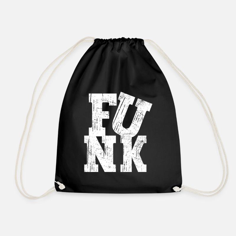 Funk Funky Vintage - Drawstring Bag - black