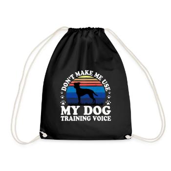 Brazilian Terrier Dog Love Silhouette Retro Sunset - Sac de sport léger - noir - Devant