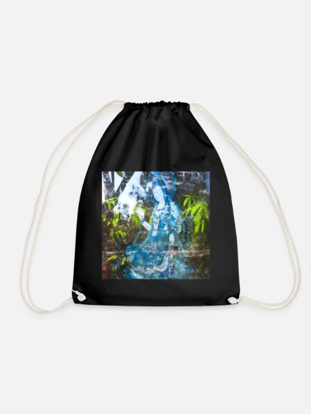 Deathless in Forest abstract - Turnbeutel - Schwarz