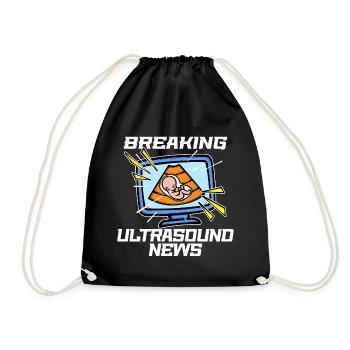 Déclaration de bonheur de bébé Maman Grossesse Enceinte - Sac de sport léger - noir - Devant