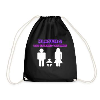 Parent Enceinte Déclaration Famille Bonheur Bébé - Sac de sport léger - noir - Devant