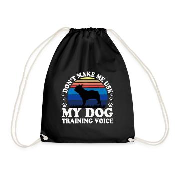 Amoureux du Bouledogue Français Silhouette Vintage Coucher de Soleil - Sac de sport léger - noir - Devant