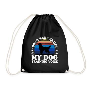 Gordon Setter Hundeliebhaber Silhouette Vintage Sonnenuntergang - Turnbeutel - Schwarz - Vorne