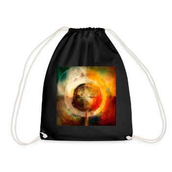 Universal Principals of Change and Impermanence V - Drawstring Bag - black - Front