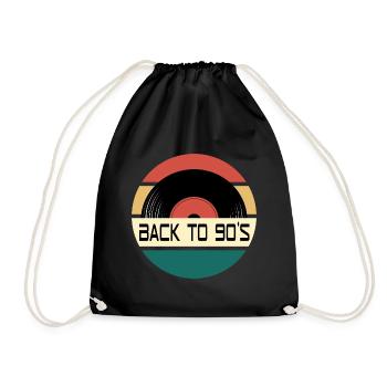 RETOUR AUX ANNÉES 90 - Sac de sport léger - noir - Devant