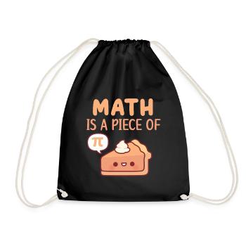 Cute Pie Math est un morceau de tarte ou Pi - Sac de sport léger - noir - Devant