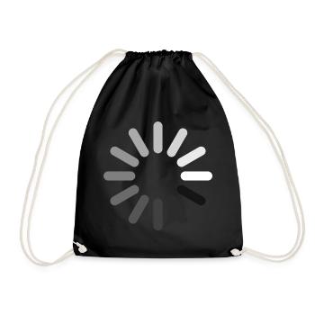 Icône de chargement (négatif) - Sac de sport léger - noir - Devant