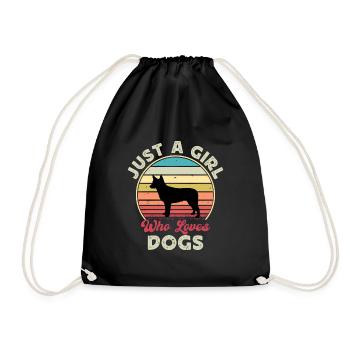 Australian Stumpy Tail Cattle Dog Silhouette - Turnbeutel - Schwarz - Vorne