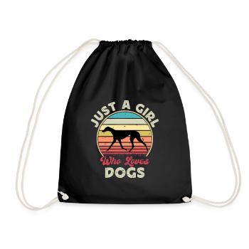 Azawakh Dog Lover Silhouette Vintage Sunset - Sac de sport léger - noir - Devant