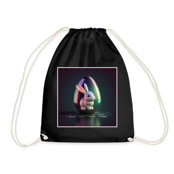 Easter 80s Style - Easter Punk - Drawstring Bag - black - Front