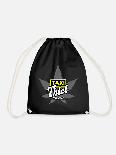 Taxi Thiel Münster - Turnbeutel - Schwarz