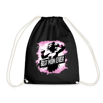Mother, Mother's Day, Best Mom Ever - Drawstring Bag - black - Front