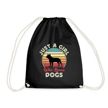 Boston Terrier Dog Lover Silhouette Vintage Sunset - Sac de sport léger - noir - Devant