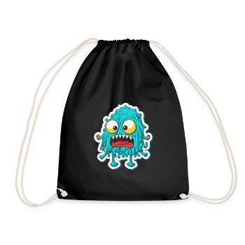 Monstre spaghetti - Sac de sport léger - noir - Devant