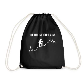 Hiking Statement Hikers Mountaineering Climbing - Drawstring Bag - black - Front