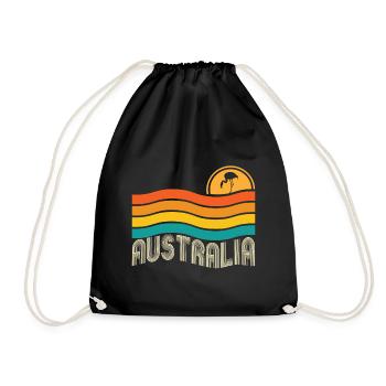 Australia - Turnbeutel - Schwarz - Vorne