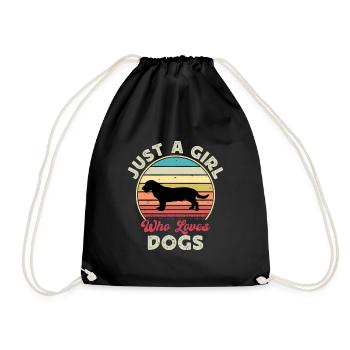 Drever Dog Lover Silhouette Vintage Sunset - Sac de sport léger - noir - Devant