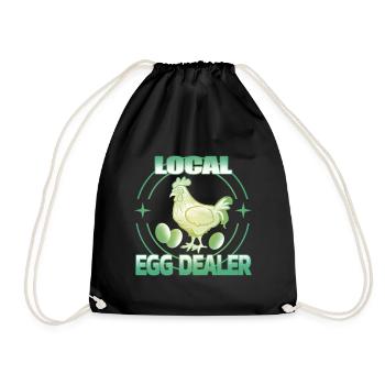 Local egg dealer - Turnbeutel - Schwarz - Vorne