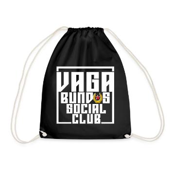 Vagabundos white - Drawstring Bag - black - Front