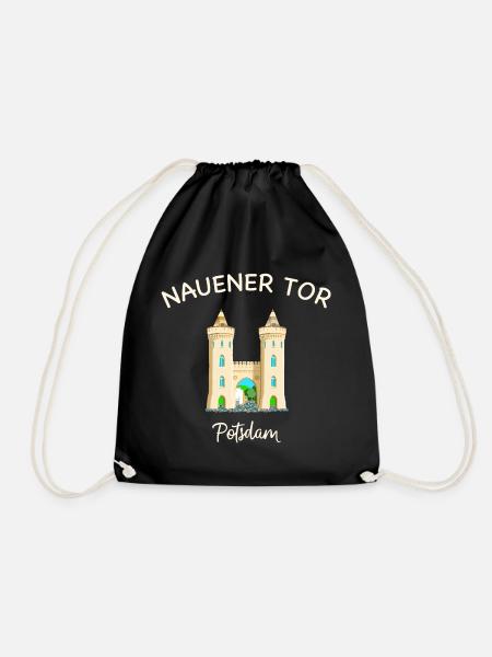 Potsdam, Nauener Tor, Brandenburg - Turnbeutel - Schwarz