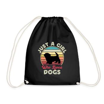 Havenese Dog Lover Silhouette Vintage Sunset - Sac de sport léger - noir - Devant