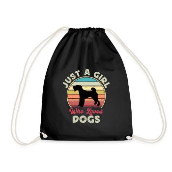 Lakeland Terrier Dog Lover Silhouette Retro Sunset - Sac de sport léger - noir - Devant