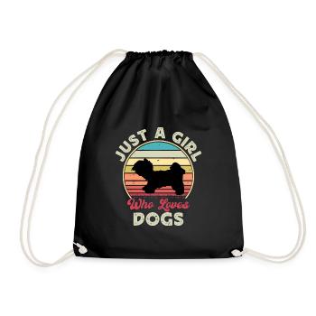 Kyi Leo Dog Lover Silhouette Vintage Sunset - Sac de sport léger - noir - Devant