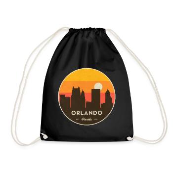 Coucher de soleil de la Skyline d’Orlando - Sac de sport léger - noir - Devant