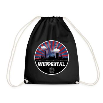 Wuppertal Skyline Home Game - Drawstring Bag - black - Front