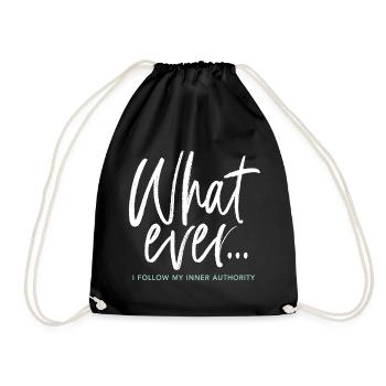 Qu’importe... Je suis mon autorité intérieure - Sac de sport léger - noir - Devant