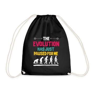 L'évolution s'est simplement arrêtée pour moi - Sac de sport léger - noir - Devant