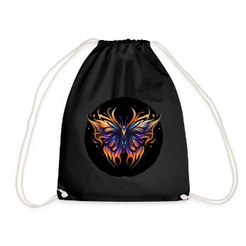Butterfly - Turnbeutel - Schwarz - Vorne