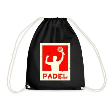 Joueur d’entraînement de loisir disant Racket Padel - Sac de sport léger - noir - Devant
