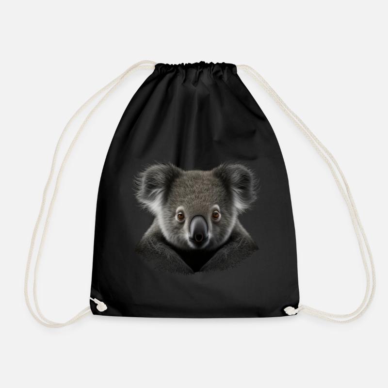 Cute Koala Australia - Turnbeutel - Schwarz