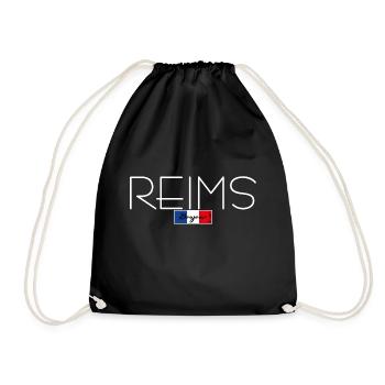 REIMS FRANCE HOLIDAY SUMMER PARTY (w) - Drawstring Bag - black - Front