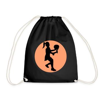 Players Sport Padel Tournament Leisure Rackets - Drawstring Bag - black - Front