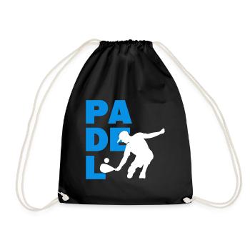 Joueur de raquette de balle de sport d’entraînement de padel - Sac de sport léger - noir - Devant