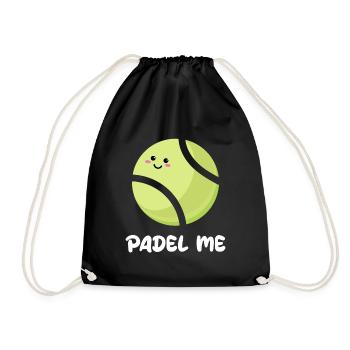 Sport Padel Player Balls Déclaration Padel Jeu de Padel - Sac de sport léger - noir - Devant