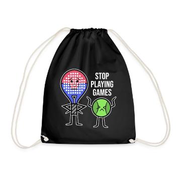 Déclaration du joueur Raquette Padel Padel Balles d’équipe - Sac de sport léger - noir - Devant