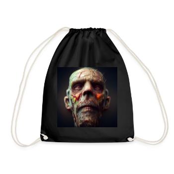 Vieux zombie - Sac de sport léger - noir - Devant