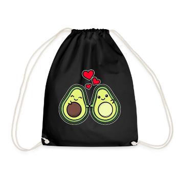 Bébé Avocat Enceinte Coeur Famille Bonheur Parents - Sac de sport léger - noir - Devant