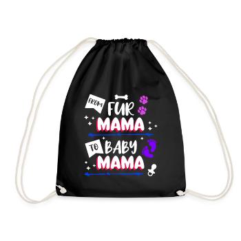 Sucette Maman Déclaration Grossesse Enceinte - Sac de sport léger - noir - Devant