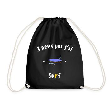 J peux pas j ai Surf - Sac de sport léger - noir - Devant